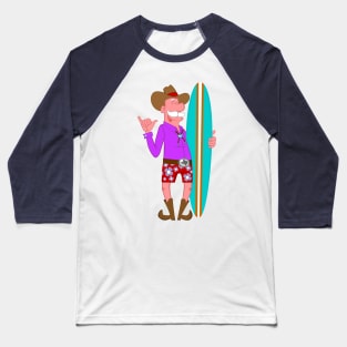 Cowboy Surfer! Baseball T-Shirt